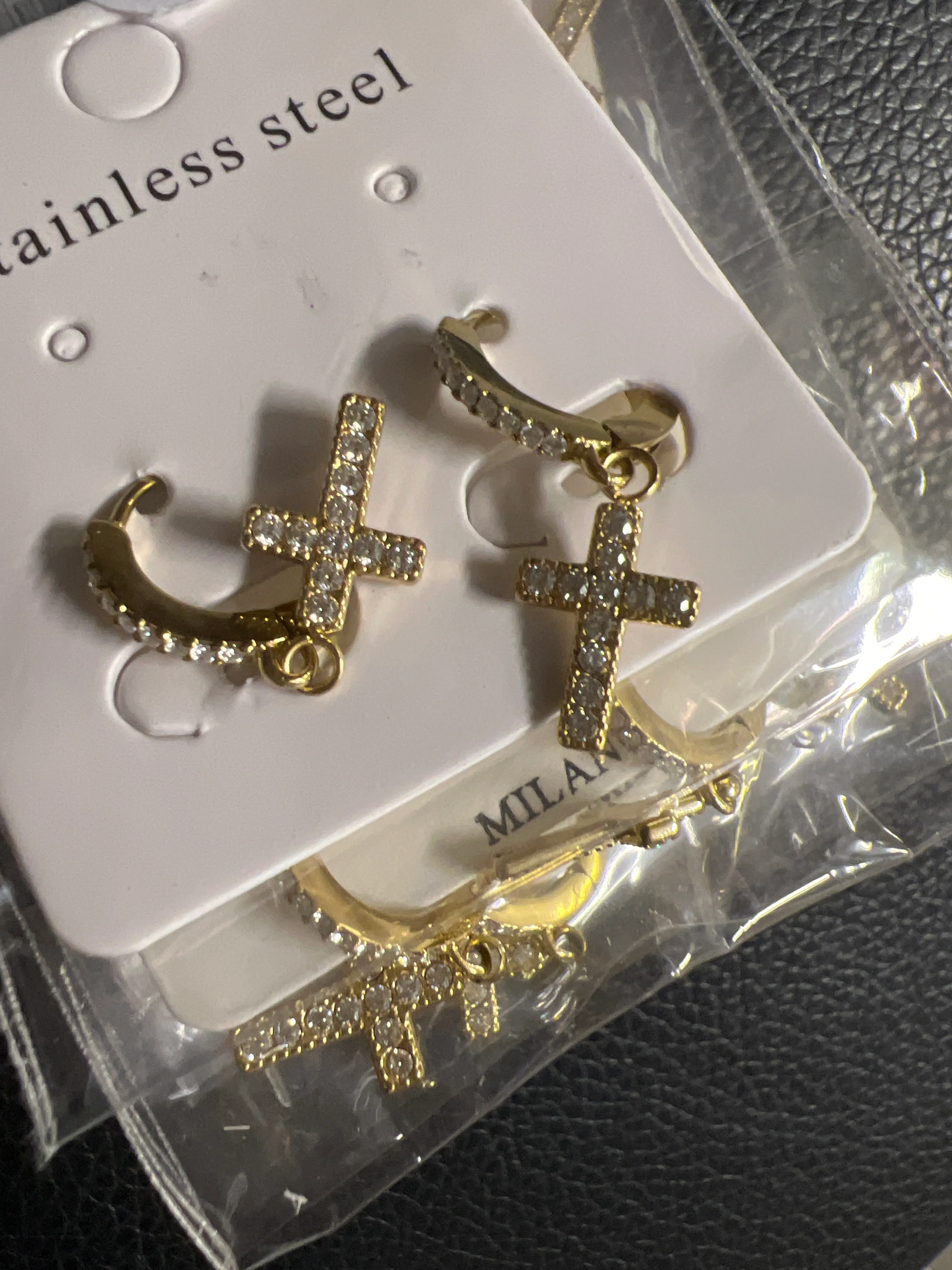 ORECCHINI CROSS ICON