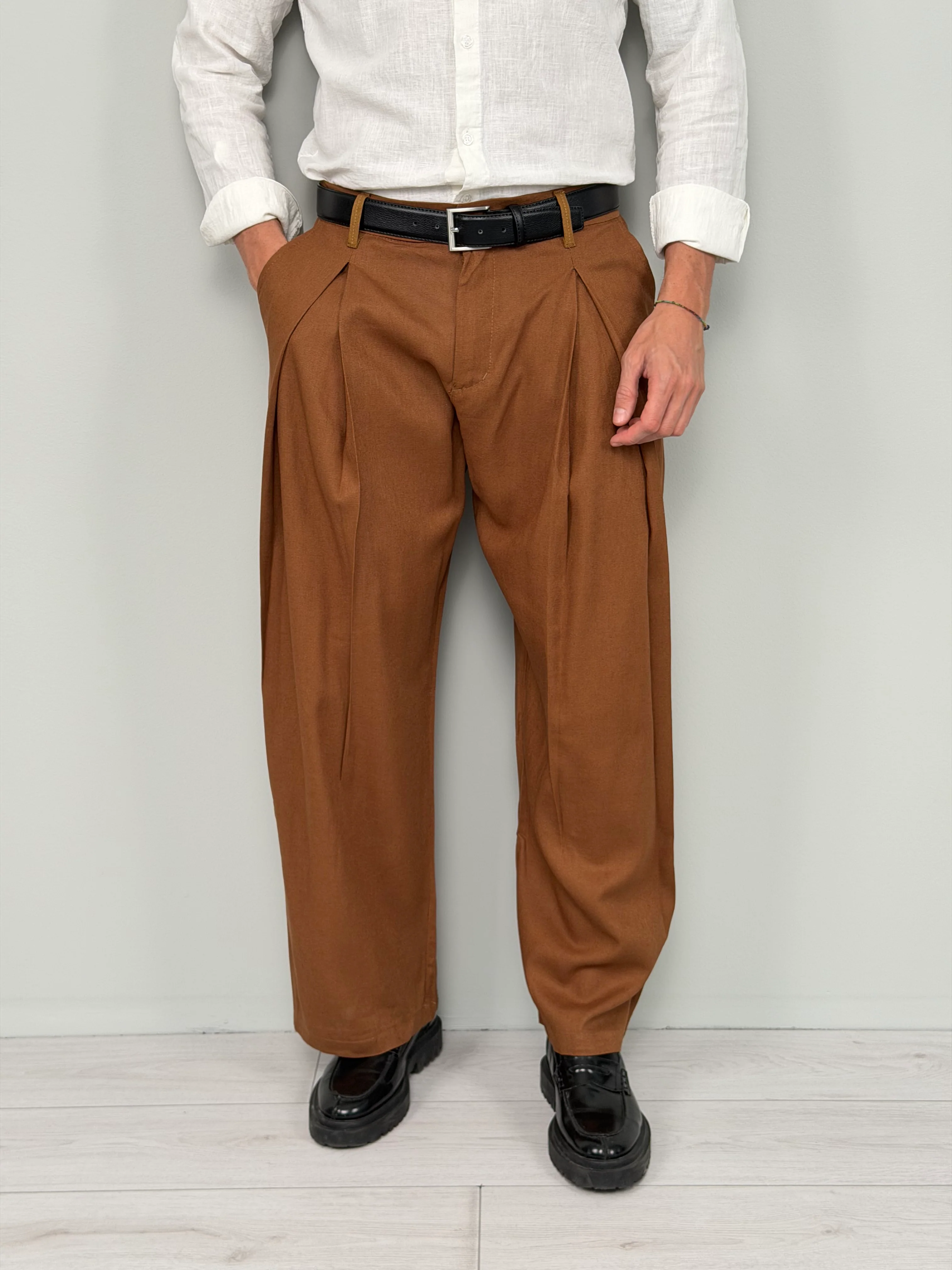 PANTALONE LINO CLUB AMPIO - TASCA DIETRO - Image 5