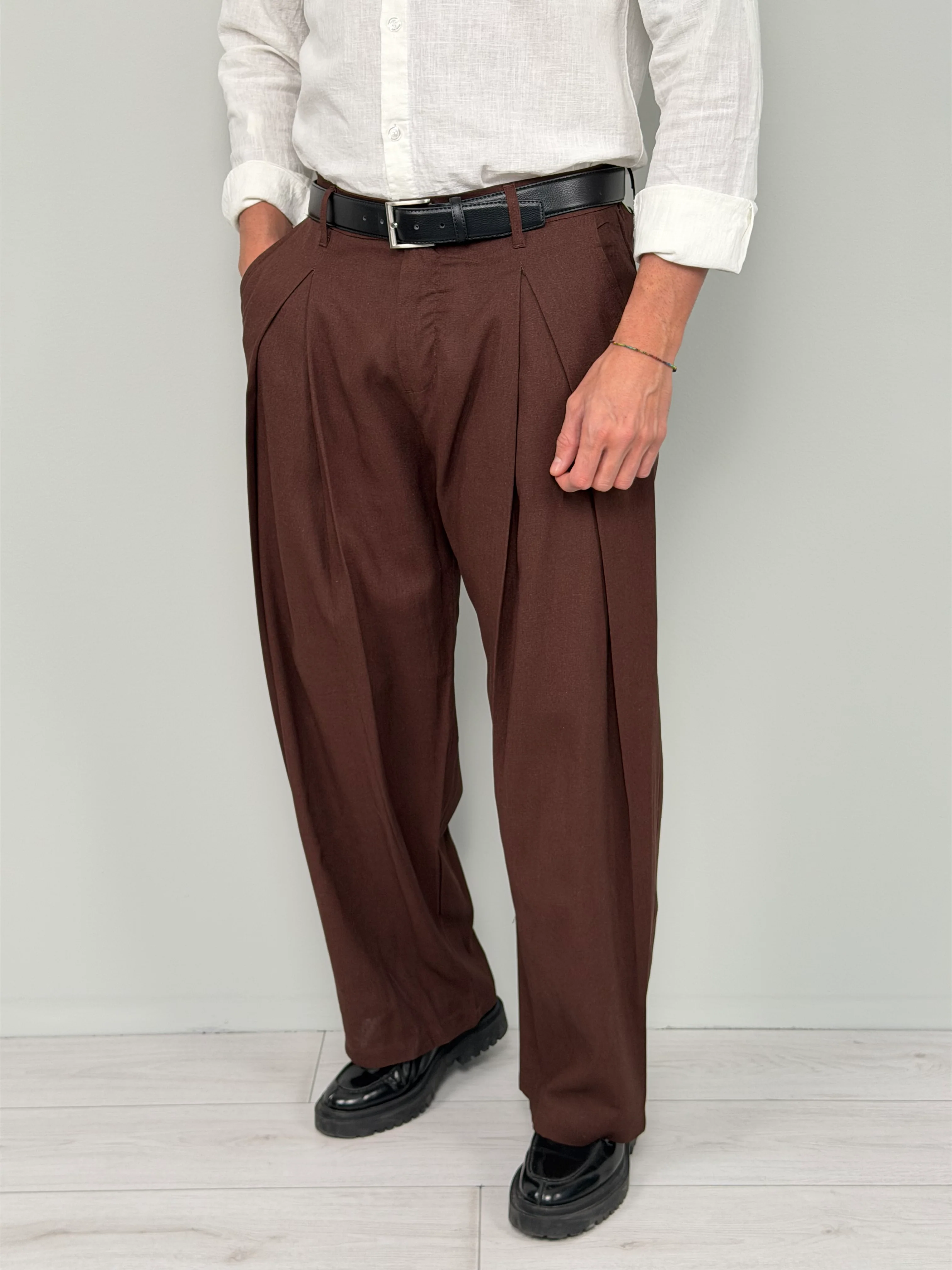 PANTALONE LINO CLUB AMPIO - TASCA DIETRO - Image 6
