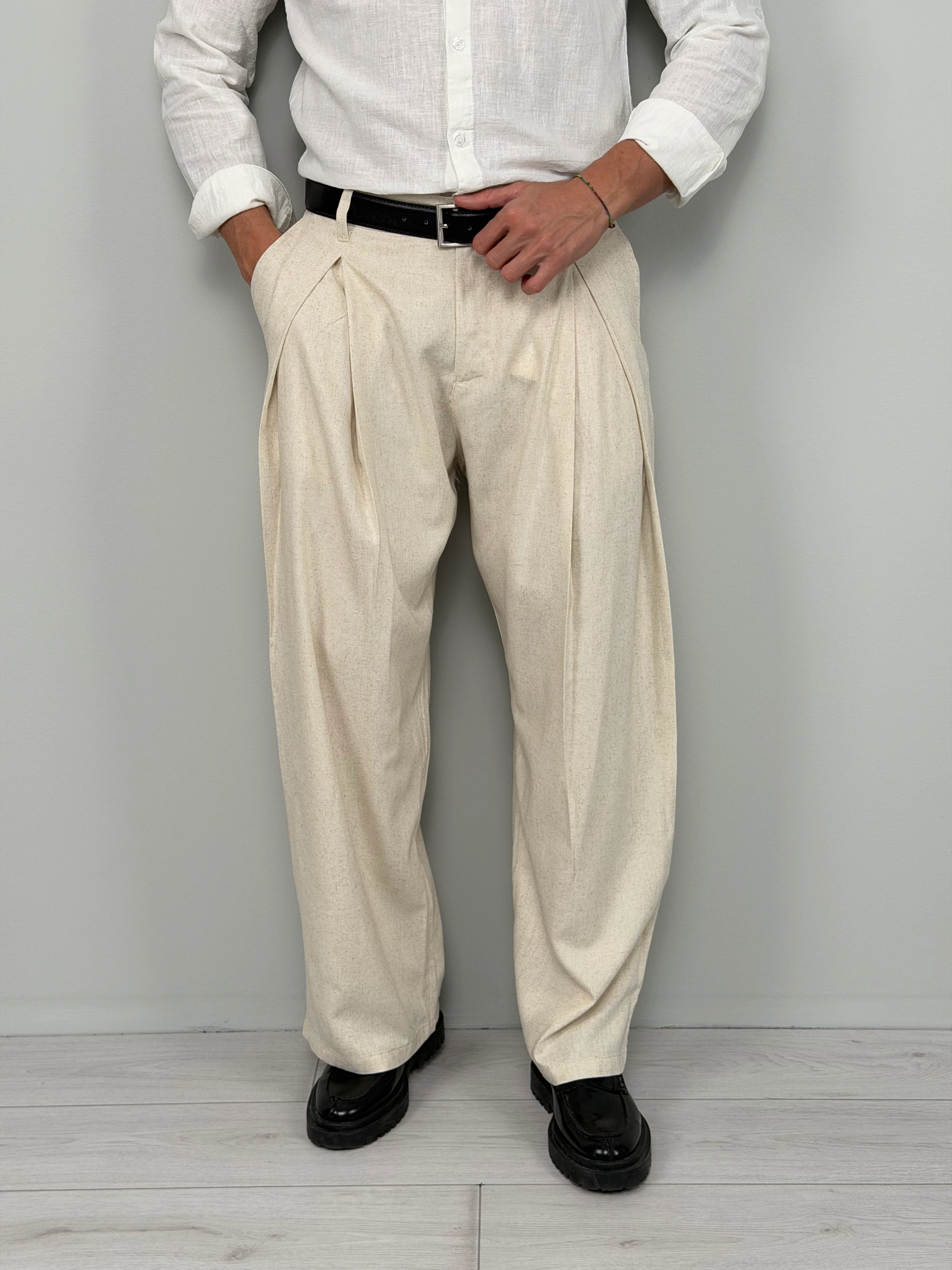 PANTALONE LINO CLUB AMPIO - TASCA DIETRO - Image 7