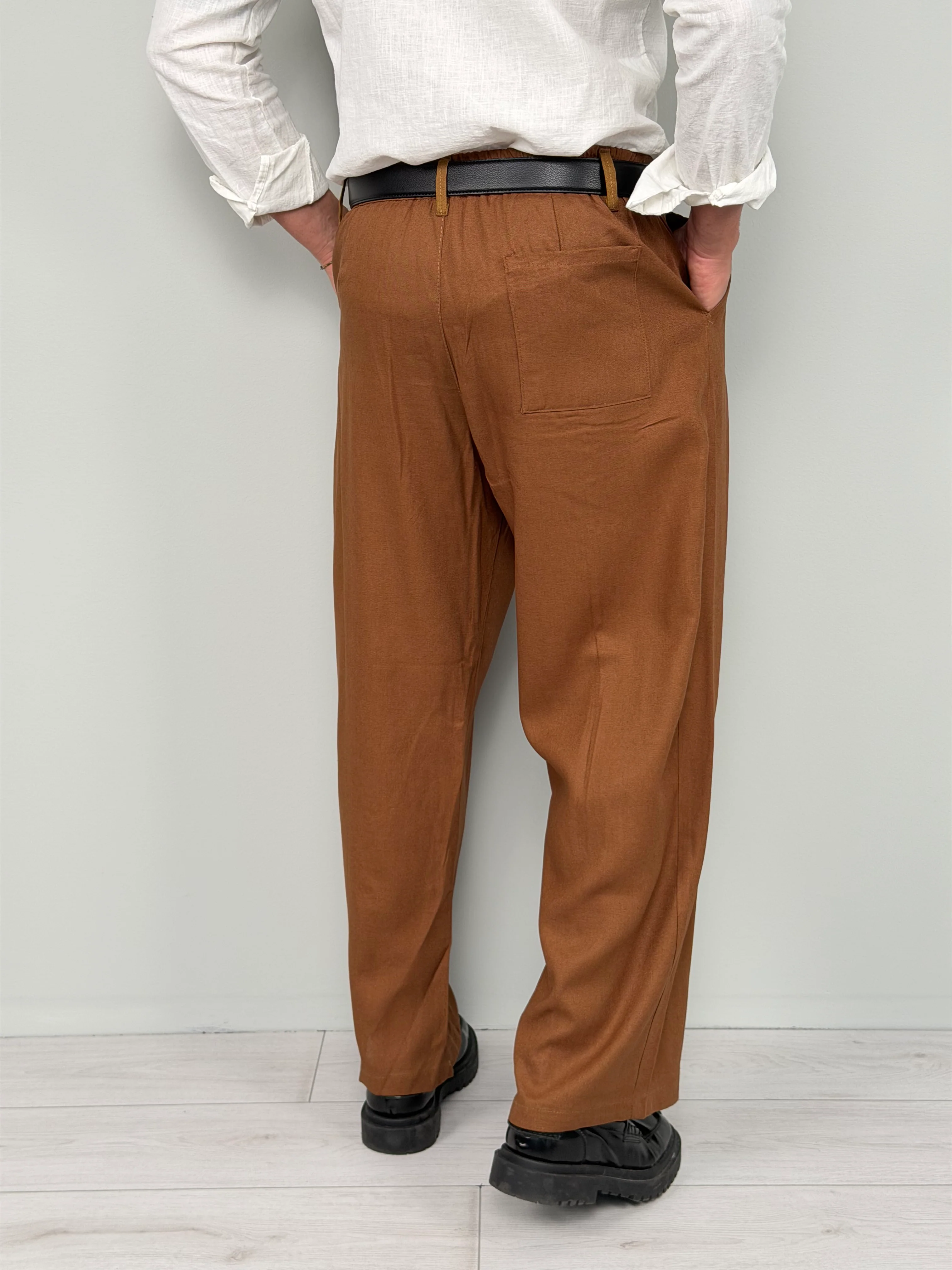 PANTALONE LINO CLUB AMPIO - TASCA DIETRO - Image 8