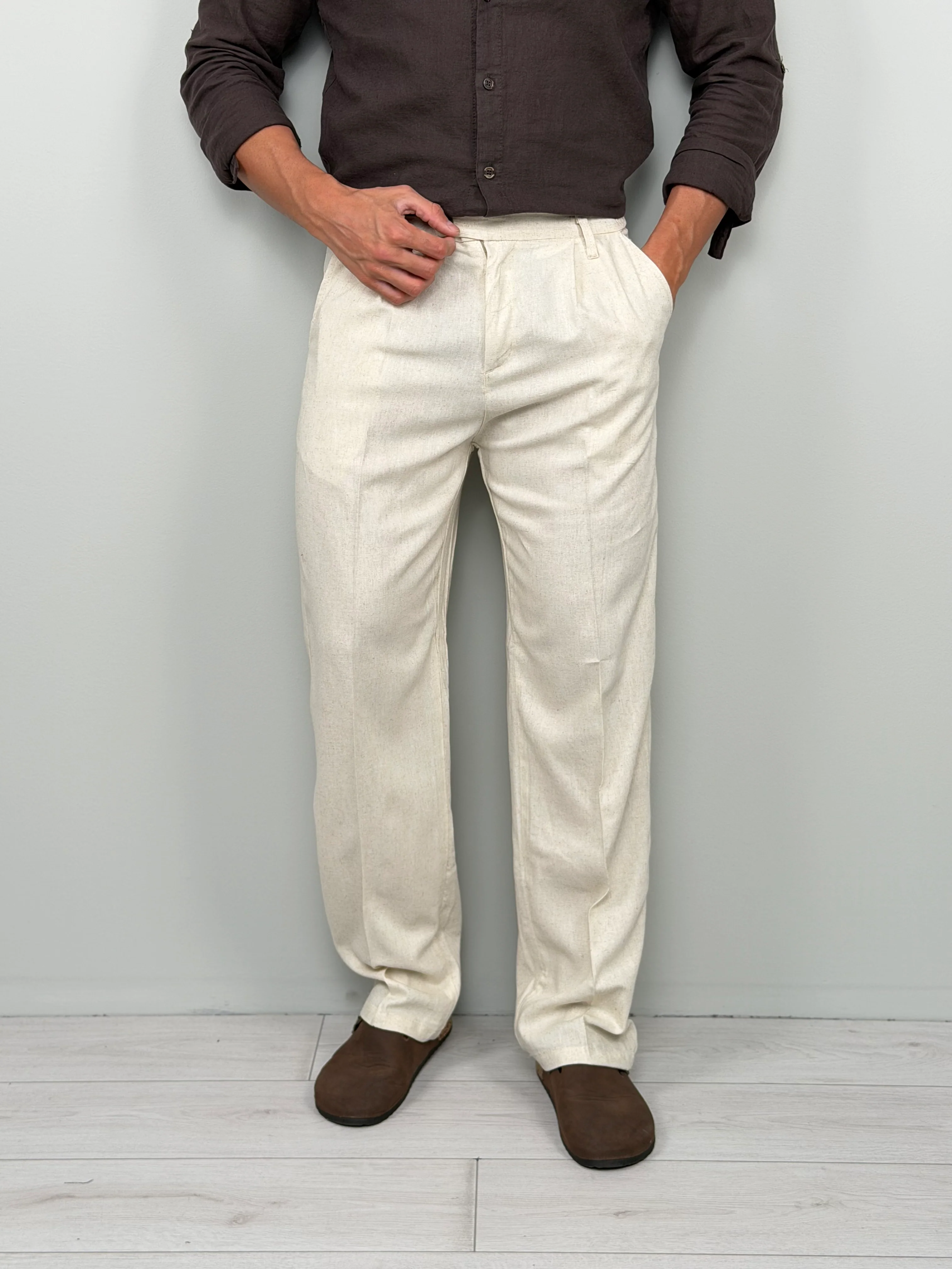 PANTALONE LINO CUBA AMPIO - TASCA DIETRO - Image 3