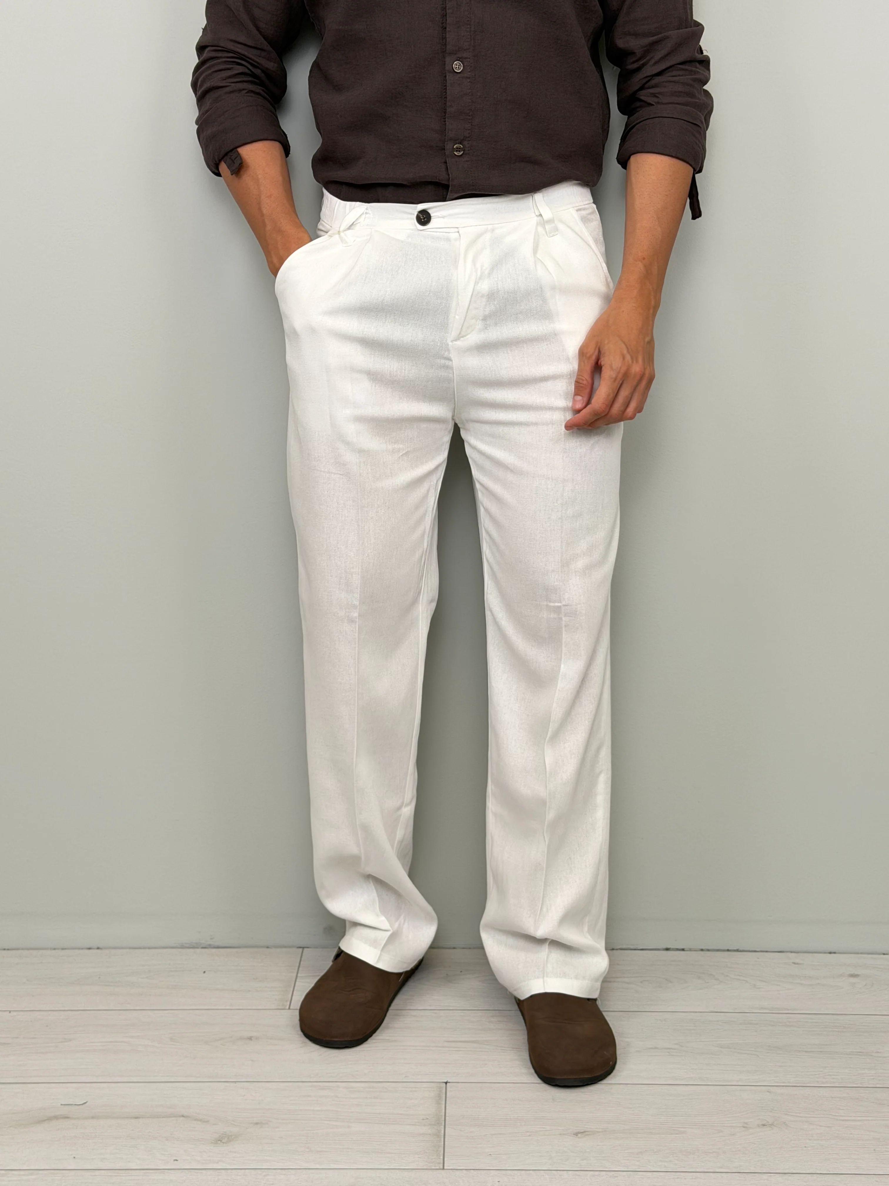 PANTALONE LINO CUBA AMPIO - TASCA DIETRO - Image 5