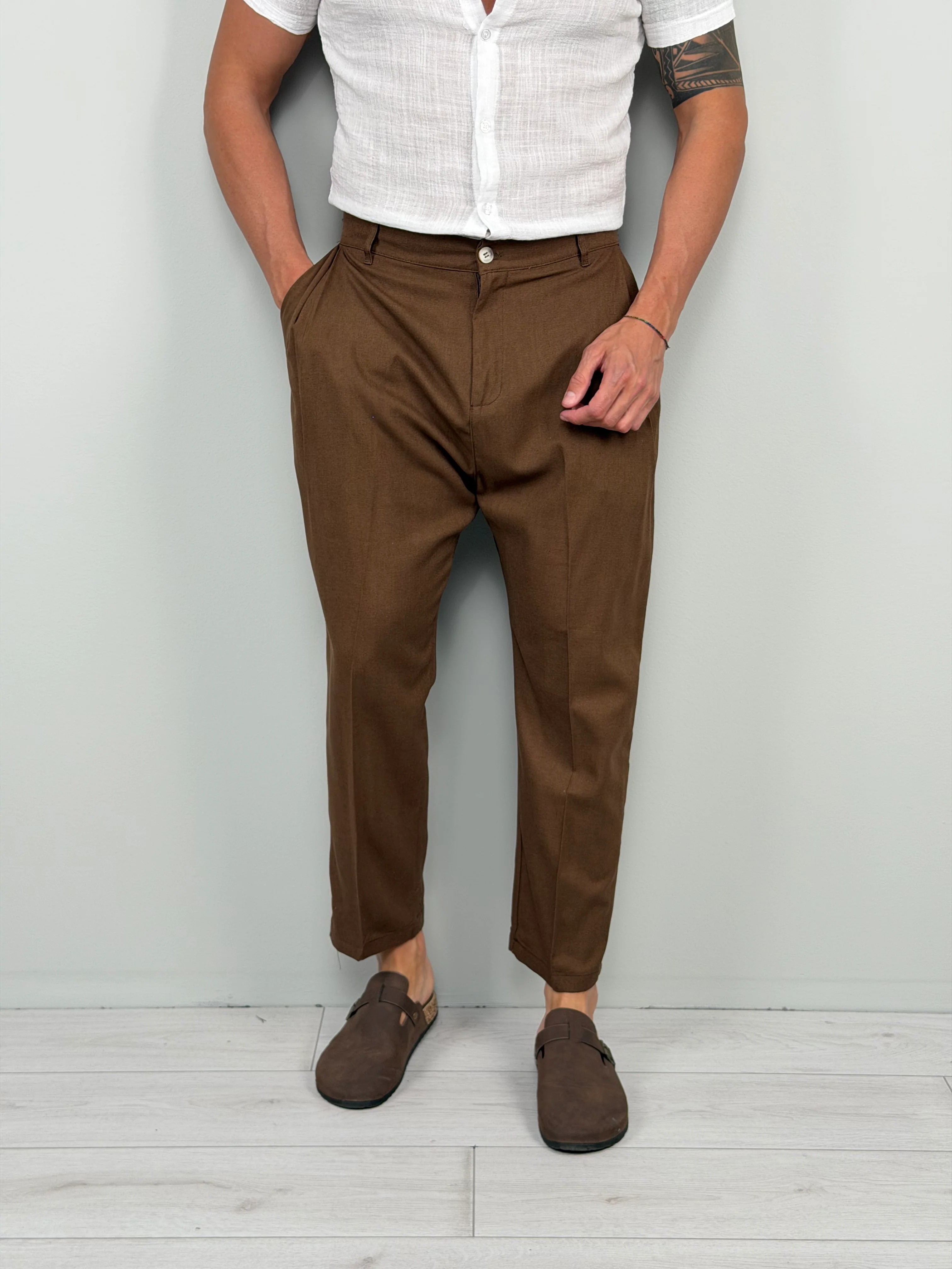 PANTALONE LINO FOLLOW - TASCA DIETRO - Image 7