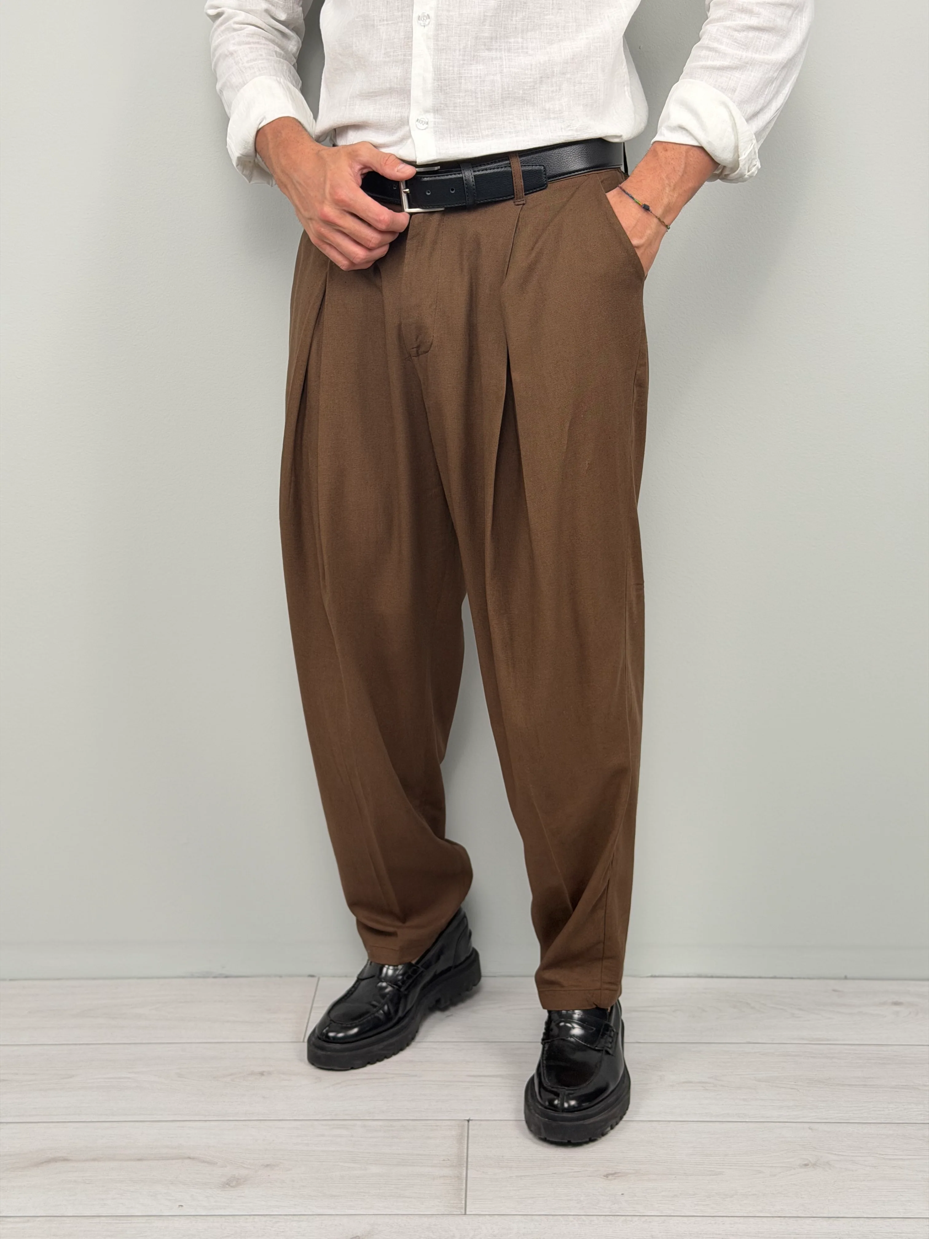 PANTALONE LINO GEEKOM AMPIO - Image 6