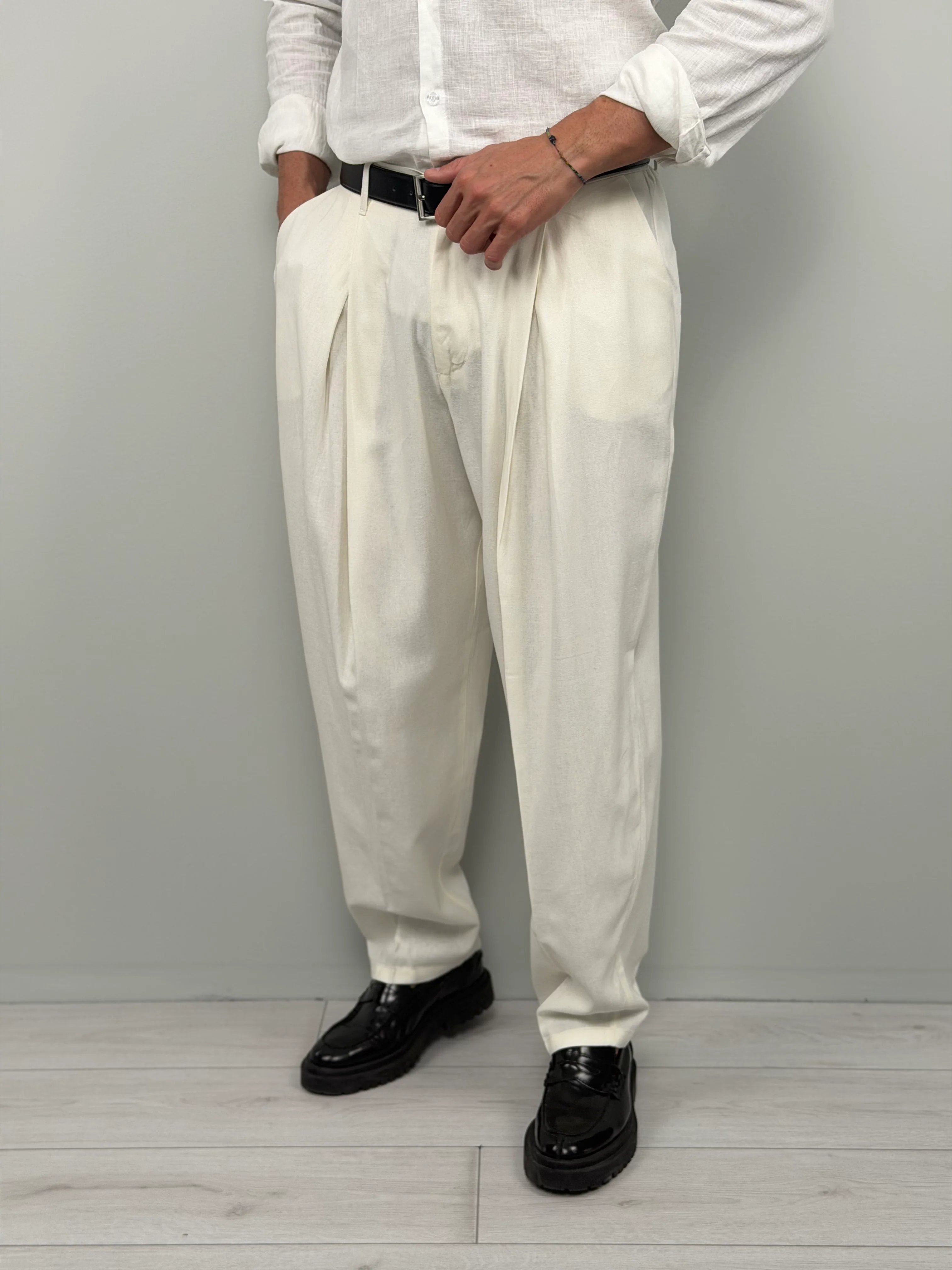 PANTALONE LINO GEEKOM AMPIO - Image 7