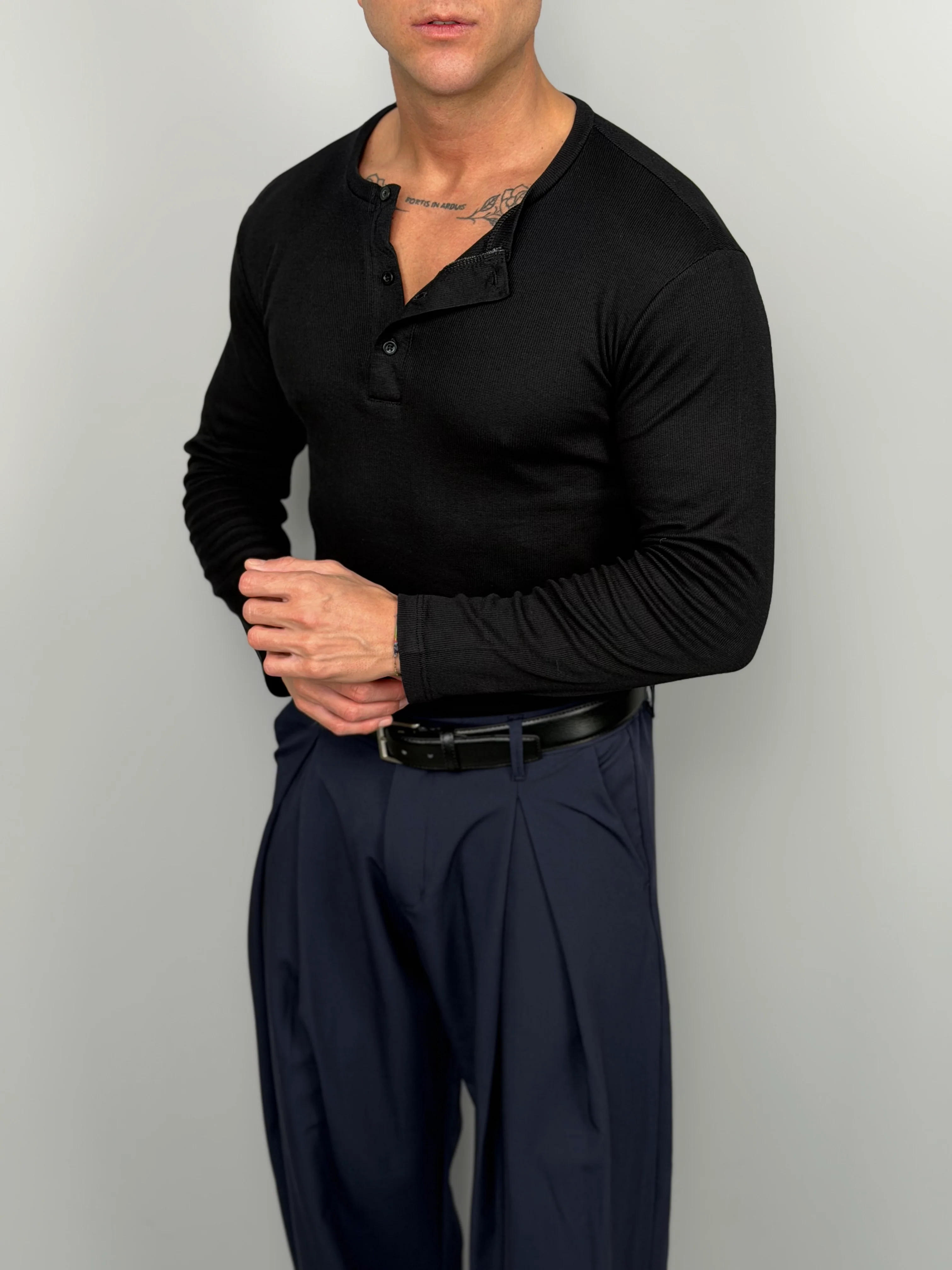 MAGLIA HENLEY COTONE - Image 5